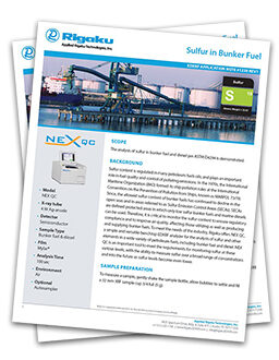 硫黄分析バンカー燃料アプリケーションノート